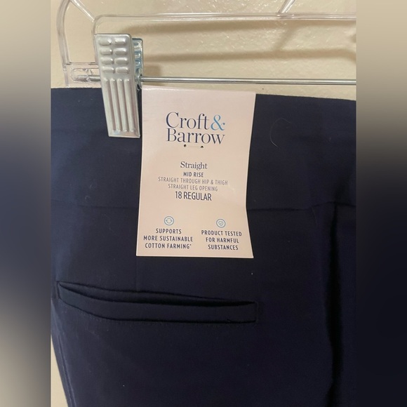 ✨NWT Croft & Barrow Blue Dress Pants Size 18 - Picture 9 of 9